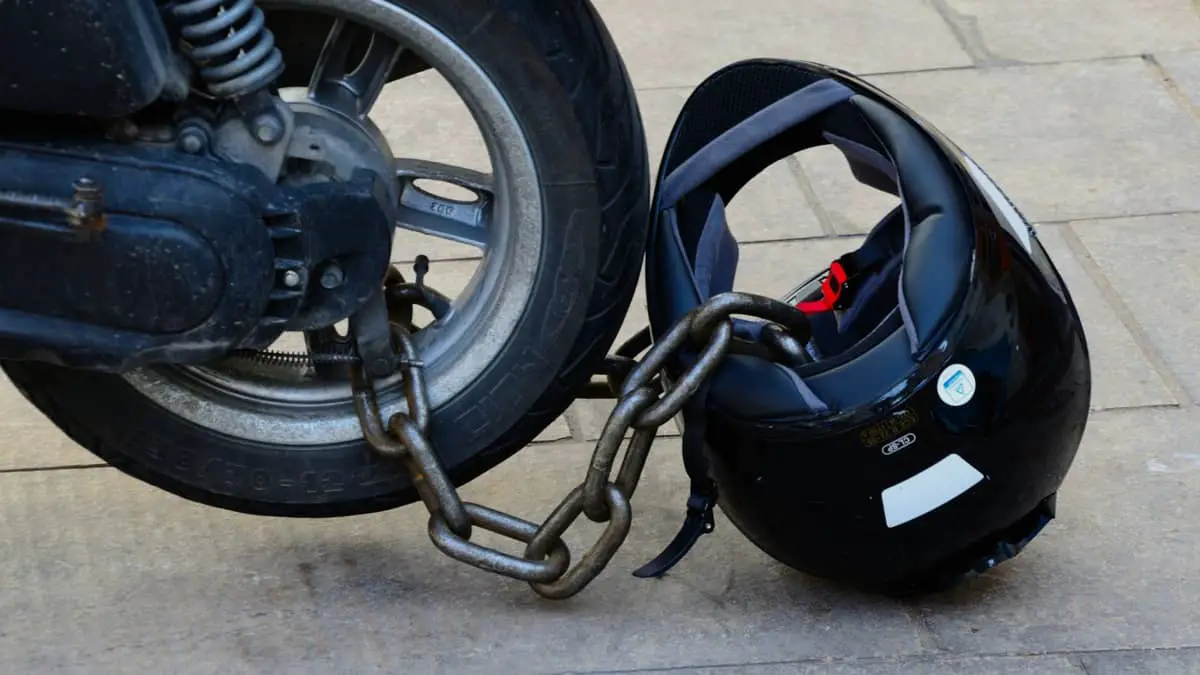 motorbike helmet lock 